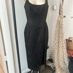 House of CB Black Strapless Dress